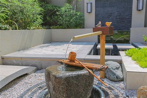 日式流水景观石钵庭院竹子流水户外园林装饰摆件水槽石盆石槽养鱼-阿里巴巴