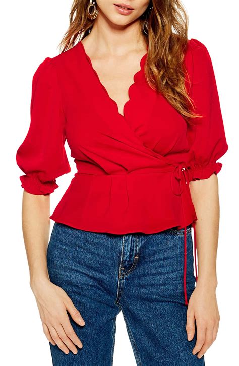 Red Womens Tops at Mary Reilly blog