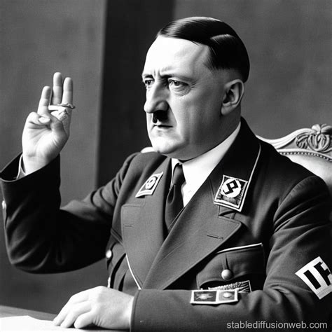 an image of adolph hitler limiting the rights of jews Prompts | Stable ...