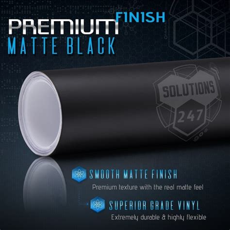 Premium Matte Flat Black Vinyl Wrap Film Sticker India | Ubuy