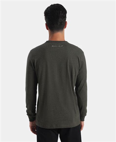 Buy Super Combed Cotton Rich Graphic Printed Round Neck Full Sleeve T ...