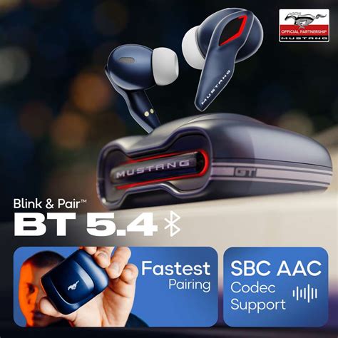 GOBOULT Mustang Torq 60Hrs, App Support, 4Mic ENC, Breathable LED, 5.4v ...