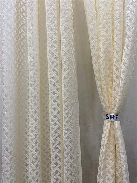Buy STUFFIT Sheer Criss-Cross Curtains | Curtains for Windows 5 Ft ...