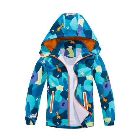 shqvo Boys Rain Jacket, Rain Coats For Kids Boy Waterproof Raincoats ...
