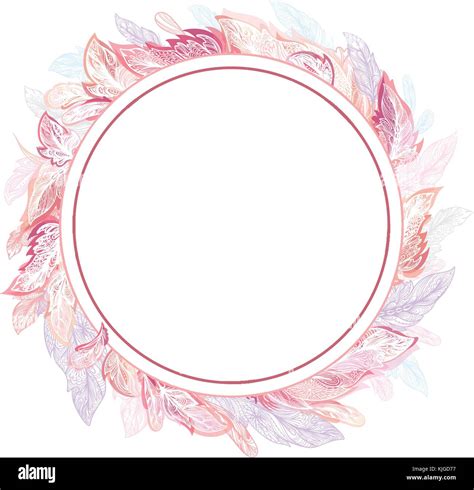 Circle detailed ornamental boho chic elegant card invitation template ...