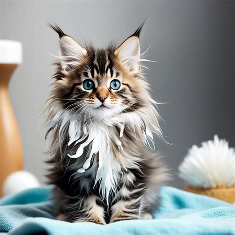Splish Splash: How To Bathe A Maine Coon Kitten?