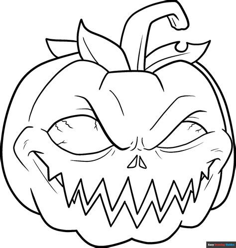 Scary Coloring Pages Easy
