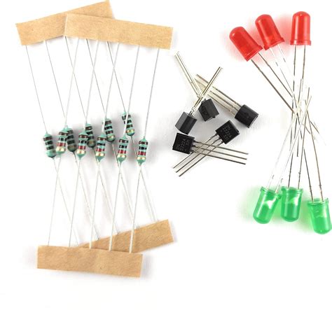 SME COM2A Combo Pack of 5 pics 2N2222A NPN Transistor, 5 pics 1K and 5 ...