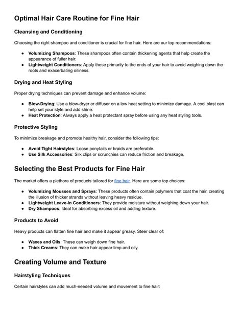 PPT - Mastering Fine Hair Care: Techniques, Products, and Styles ...