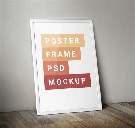 Leaning Poster Frame Mockup