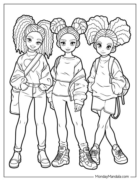 Little Black Girl Coloring Pages