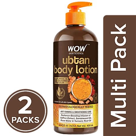 Buy Wow Skin Science Ubtan Body Lotion - Anti Tanning & Smoothening ...