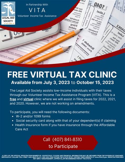 Our FREE and VIRTUAL tax clinic is open! In partnership with VITA, the ...