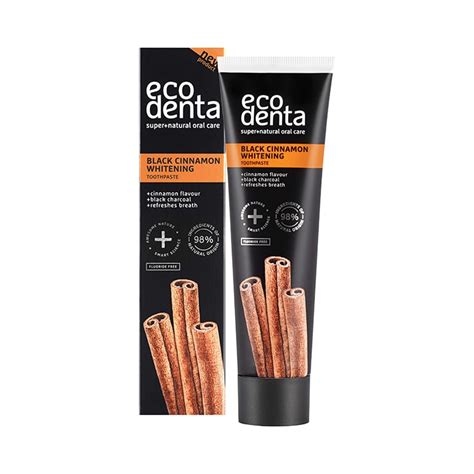 Ecodenta Black Cinnamon Whitening Toothpaste 100ml |Holland & Barrett