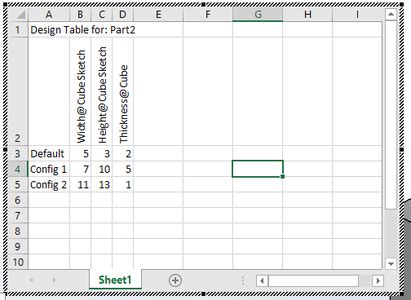 Apply Formula in SolidWorks Table 的图像结果
