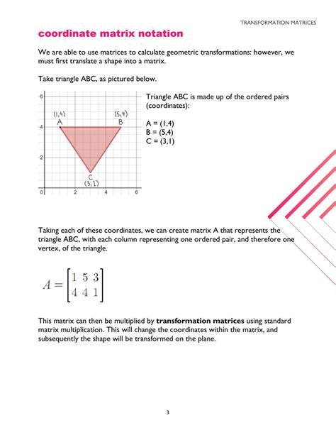 Image result for Transformation Matrices