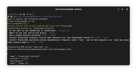 Setting Up Playwright JavaScript 的图像结果