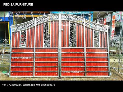 Main Gate Wall Design For Home Modern Iron Fence Designs Channel Gate ...