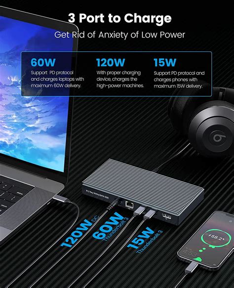 ORICO 40Gbps Dual Bay SATA/NVMe M.2 SSD Enclosure India | Ubuy