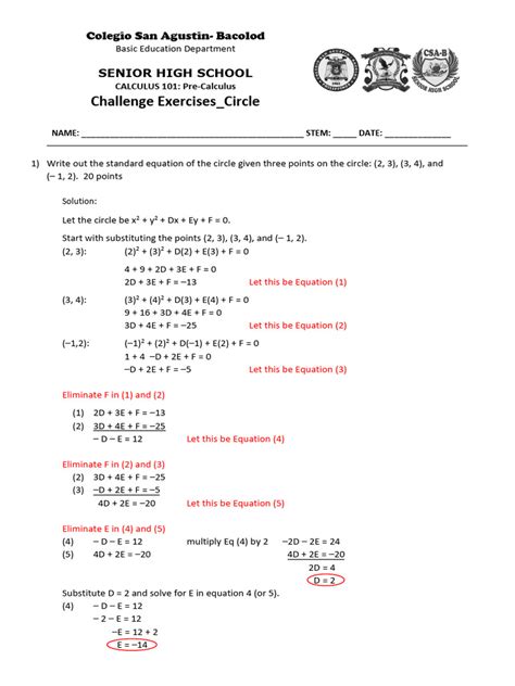 Image result for Math Pre Calculus Worksheet