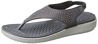 Bata Comfit Womens Blossom Sandal Grey Flats - 8 UK (5612288) : Amazon ...