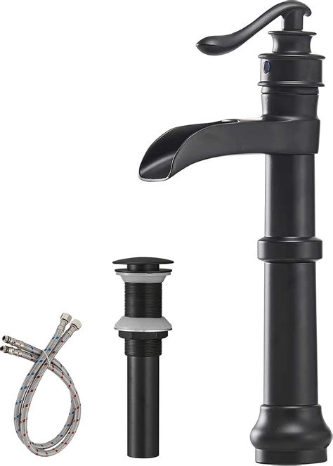 Buy Greenspring Matte Black Bathroom Faucet Vessel Sink 1 Hole Single ...