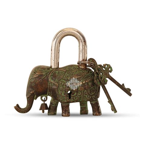 Indian Art Villa Handmade Old Vintage Style Dark Brown Antique Elephant ...
