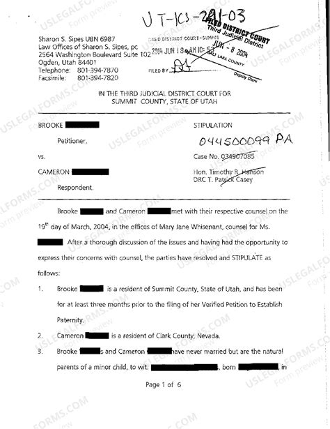 Utah Divorce Stipulation Form | US Legal Forms