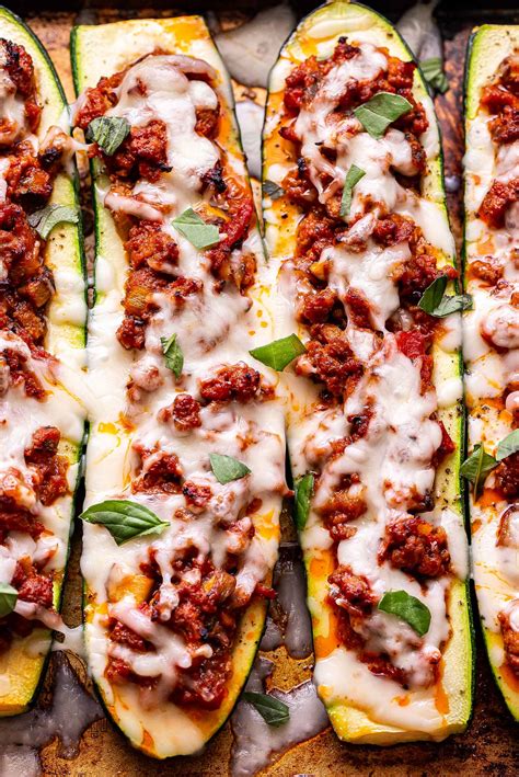 Italian Stuffed Zucchini Boats - Recipe Runner