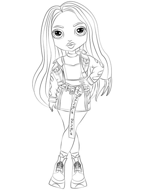 Rainbow High Dolls Printable Coloring Pages