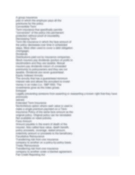 SOLUTION: Primerica ucanpass practice - Studypool