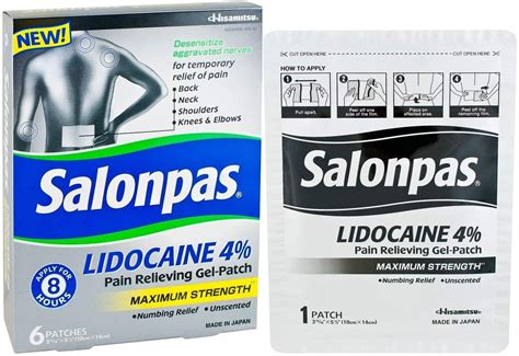 Salonpas Lidocaine Pain Relieving Gel Patch at Imogen Andrade blog