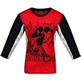 Spiderman Boys' T-Shirt (SM1EBT617 A_White/Navy_11/12): Amazon.in ...