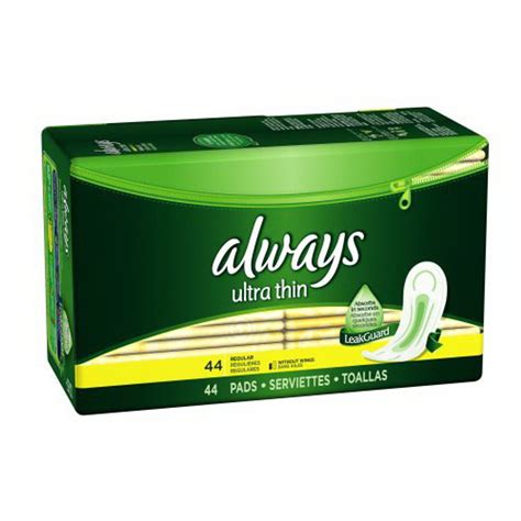 Always Ultra Thin Maxi Pads, Regular (31484) - 44 Ea, 3 Pack ...