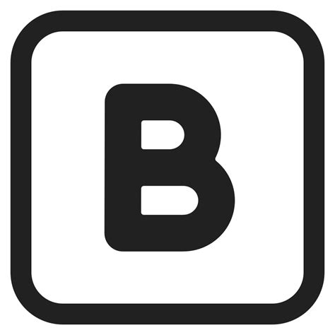 B Button Blood Type Icon | FluentUI Emoji Mono Iconpack | Microsoft