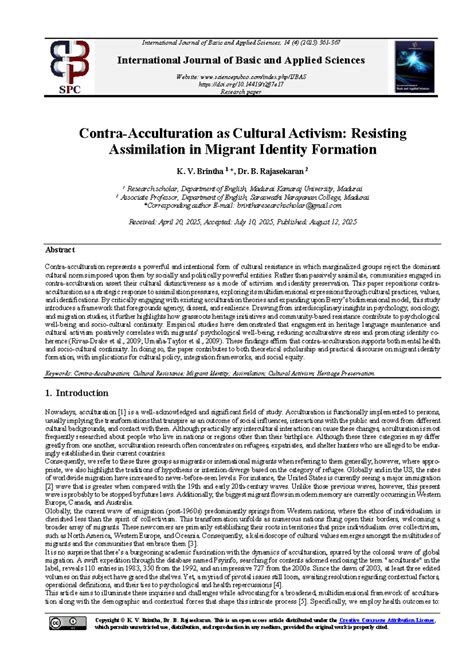 Cultural Activism and Contra-Acculturation in Migrant Identity ...