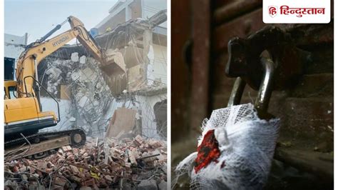 bulldozer action against illegal construction in gurugram building and ...