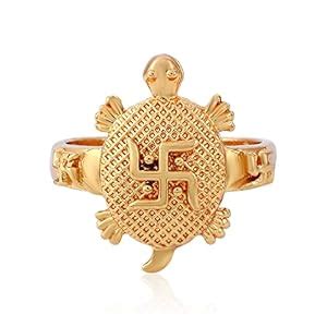 morir Gold Plated Swastik Swastika Symbol on Tortoise Turtle Shape ...