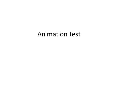 Animation Test Wording 的图像结果