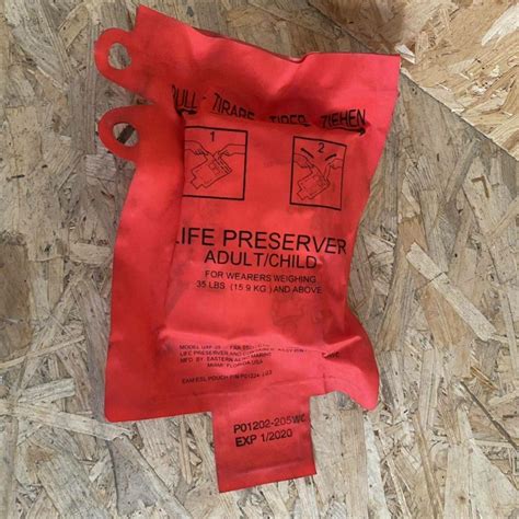 Air France life jacket Eastern Aero Marine adult/child crew red ...