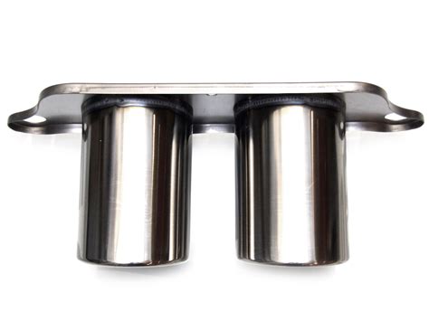 DesignTek Exhaust tail pipe Titanium for Porsche 997 GT3 / GT3RS 2005>> Twin Bolt on Pipe ...