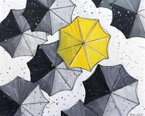 Umbrella | Principios del arte, Leyes de la gestalt, Ley de contraste