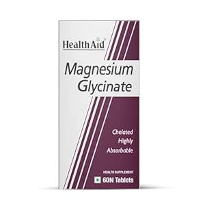 HealthAid Chelated Magnesium Glycinate with Zinc – Magnesium Supplement ...