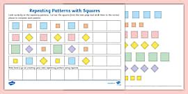 👉 Circles and Triangles Pattern Repeating 2D Shape Activity