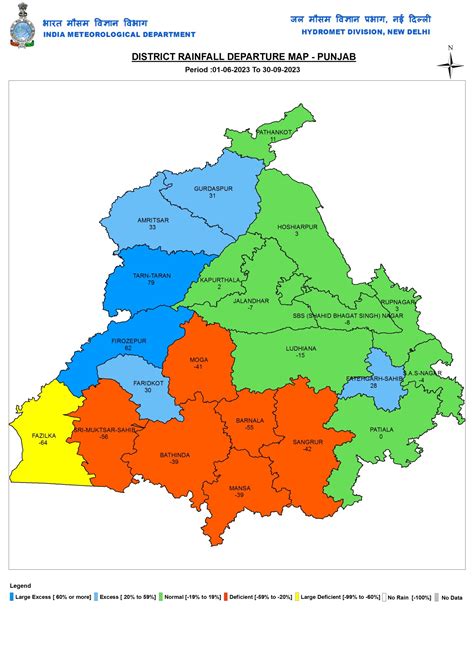 SW Monsoon 2023: District wise rainfall in India – SANDRP