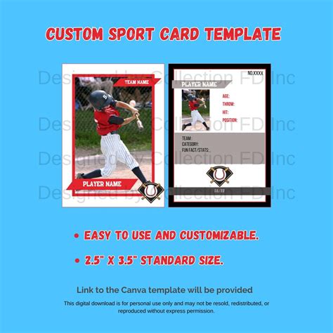Baseball Card Template 的图像结果