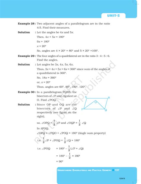 NCERT Exemplar Class 8 Maths Chapter 5 Understanding Quadrilaterals and ...