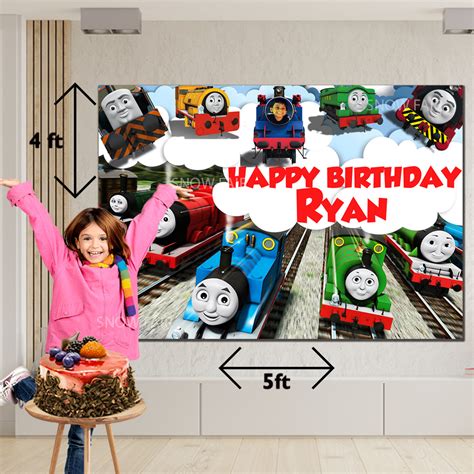 Happy-Birthday-Backdrop-Banner-Thomas And Friends-theme-decoration ...