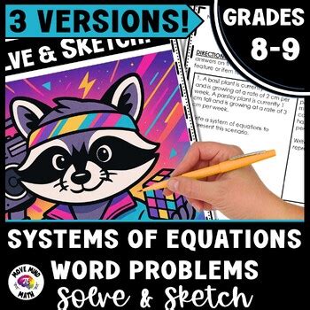 Image result for Word Problems Using Systems of Equations