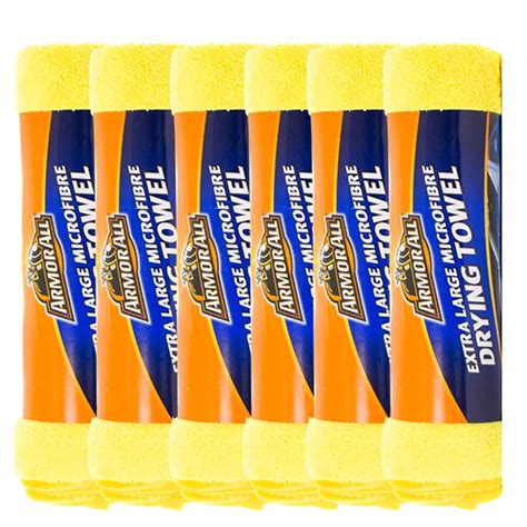 Armor All Xtra Large Micro Fiber Drying Towel (60cm x 80cm) : Pack of 6 ...